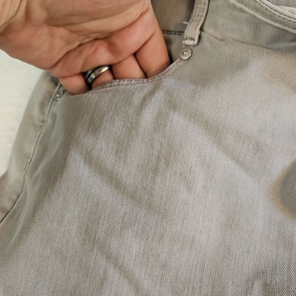 J. Jill Denim High Rise Cropped Pull On Jeans Womens Size 18 P Petite Light Gray - Picture 4 of 11